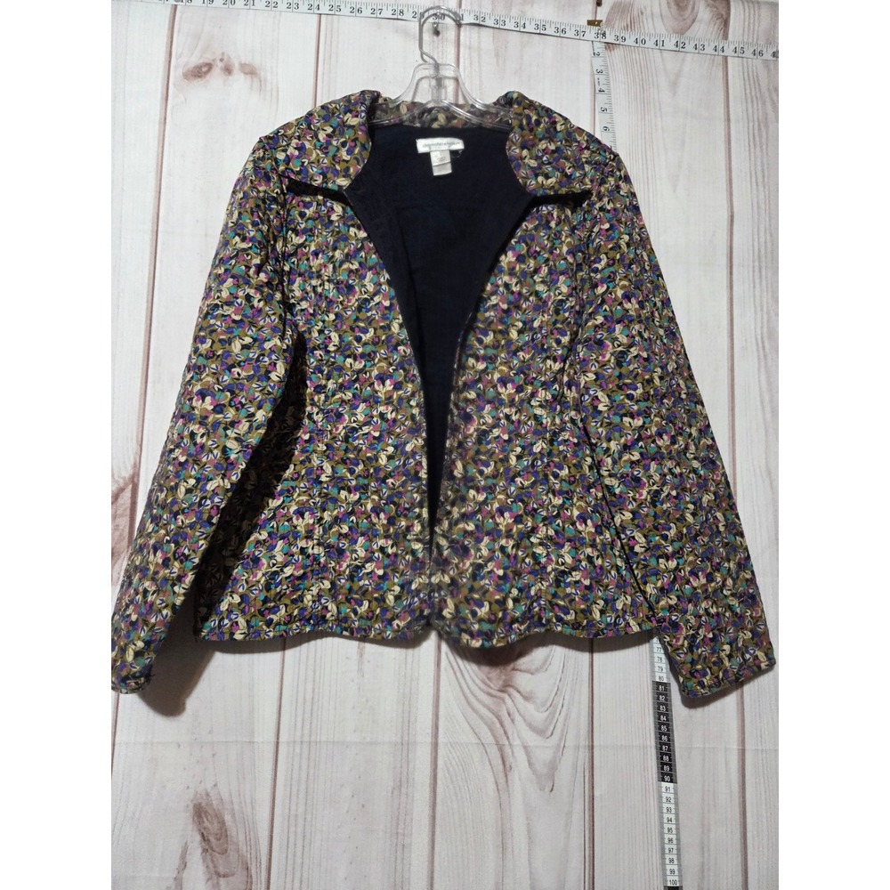 Christopher Banks Ladies Large Quilted Jacket‎ Floral Print Lightweight